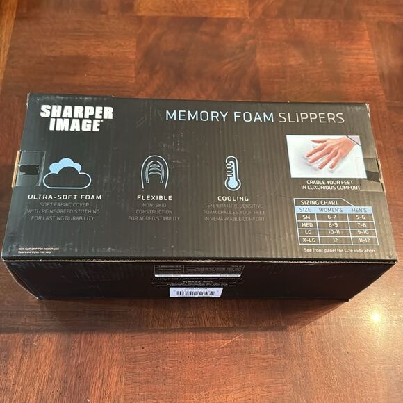 Large Memory Foam Slippers  Flexible Cooling Ultra Soft Foam NWT - Picture 5 of 7